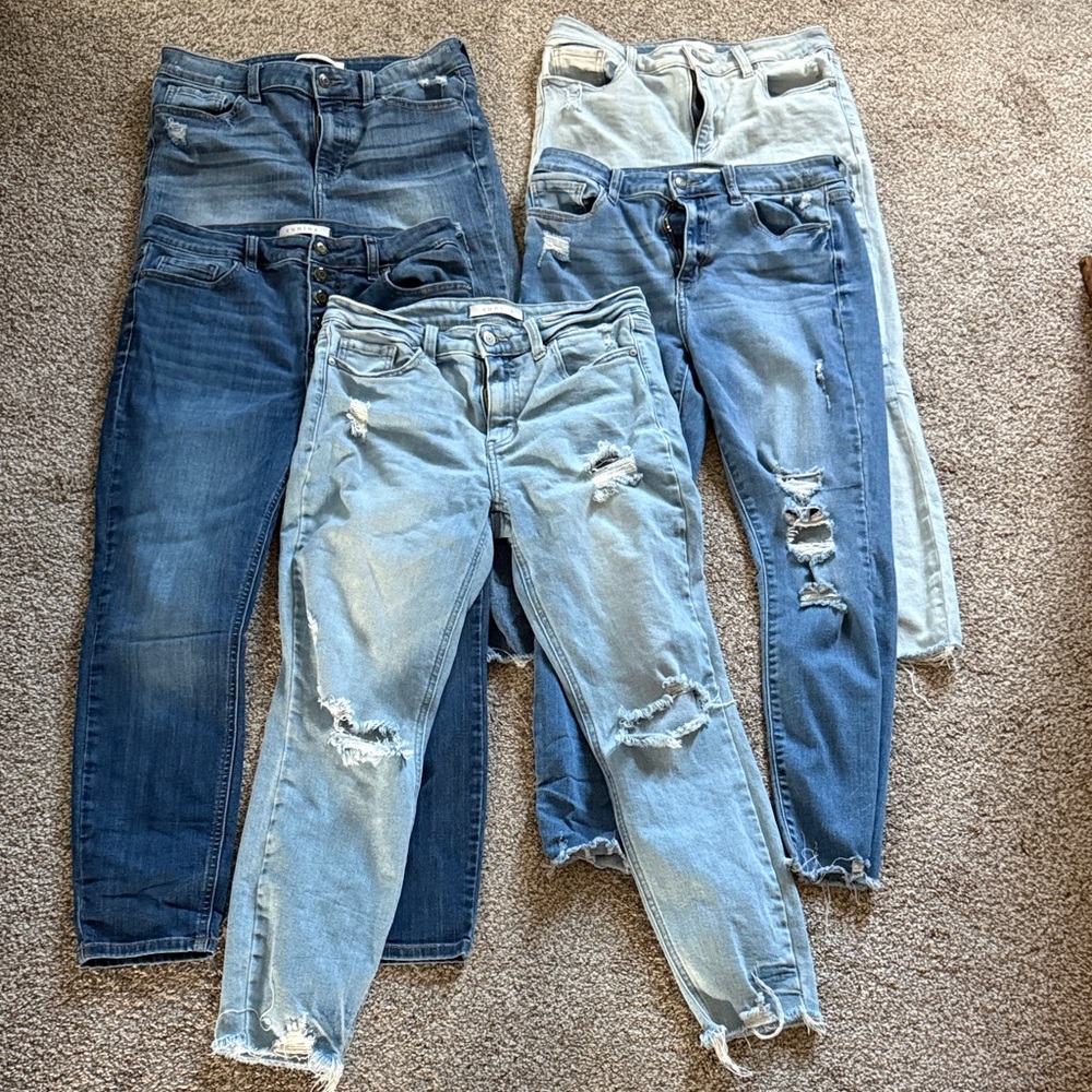 5 pairs of eunina jeans